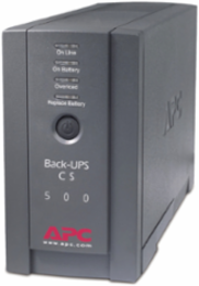 Back-UPS 500VA Tower, 120V, 6 NEMA 5-15R Outlets, Lead-Acid Battery, 13.82 lb