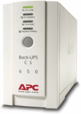 Back-UPS 650VA/400W Tower UPS, 230V, 4x IEC C13 Outlets, Dimensions 3.58x11.18x6.5 Inch