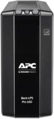 Back-UPS Pro 650VA, Tower, 6x IEC C13, AVR, LCD Display, User Replaceable Battery
