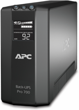 Back-UPS Pro 700VA 420W Tower UPS with 6 Outlets, AVR, LCD Display, 12h Recharge