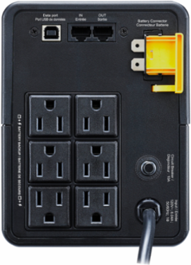 Back UPS 950VA/480W, 6x NEMA 5-15R Outlets, 120V, USB Type A + C Ports