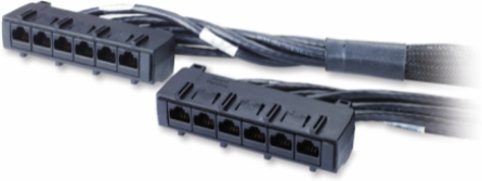 Data Distribution Cable CAT6 UTP CMR Black 15FT (4.5M) Grit 6RJ-45