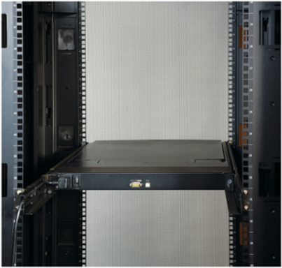 LCD Rear Mounting Kit - 9.02 Inch Width, 1U Rack Mountable, TAA Compliant
