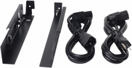 LCD Rear Mounting Kit - 9.02 Inch Width, 1U Rack Mountable, TAA Compliant