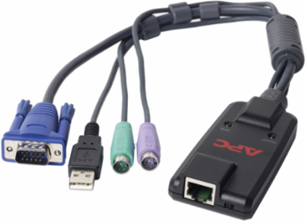 KVM Server Module, PS/2 with Virtual Media, 0.55 Inch Height, 0.31 lb Weight