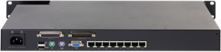 2G Analog KVM Switch, 1 Local User, 8 Ports, 1U Rack Height, 5.29 lb