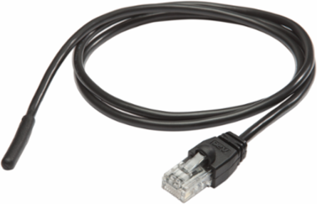 Wired Temperature Sensor for NetBotz Wireless 180 Pod, 2.5 ft, 0.04 lb