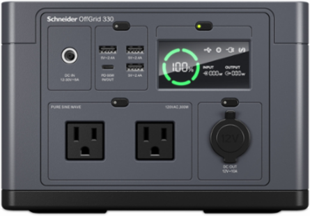 Portable Power Station 330W - 120V, 332Wh Lithium-ion, 7.3 lb, 6.4 Inch x 8.7 Inch x 6 Inch