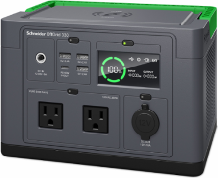 Portable Power Station 330W - 120V, 332Wh Lithium-ion, 7.3 lb, 6.4 Inch x 8.7 Inch x 6 Inch
