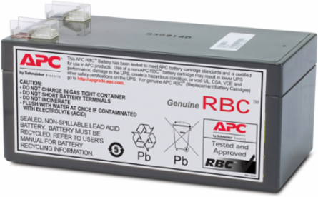 Replacement Battery Cartridge - Lead-Acid, 3.09 lb, 2.64 Inch Width, 2-Year Warranty