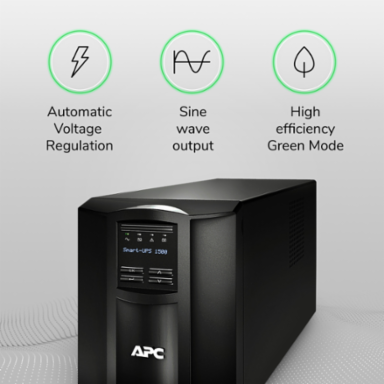 Smart-UPS 1500VA Tower, 120V, 8 x NEMA 5-15R, Line Interactive, Sine Wave