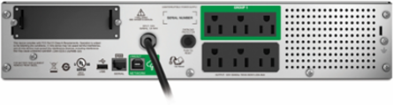 Smart-UPS 750VA Rackmount 2U, 120V, 6x NEMA 5-15R Outlets, Line Interactive