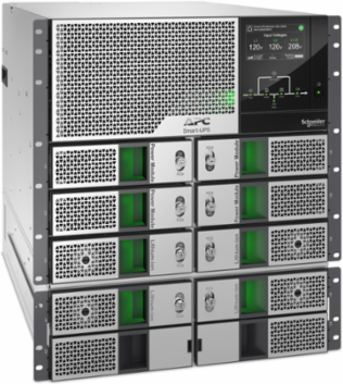 APC Smart-UPS Modular Ultra, On-Line, 20kW scalable to 20kW N+1, Lithium-ion, Rackmount 12U, 208/240V, Network Management, w/ External battery chassis