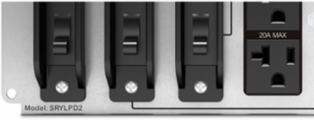 Backplate Kit with 6 NEMA 5-20R Outlets, 10.35 Inch Width, 3.23 Inch Height, 3.54 Inch Depth