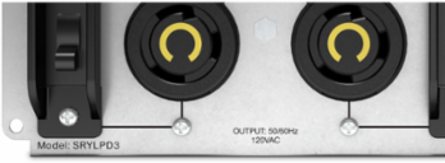 Backplate Kit with 3 NEMA L5-30R Outlets, 10.35 Inch Width, 3.54 Inch Depth