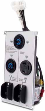 Symmetra RM & LX Backplate Kit 208/240V with (2) L6-20R & (1) L6-30R, 4.01 lb, 5.98 Inch Wide