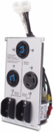 Symmetra RM & LX Backplate Kit 208/240V with (2) L6-20R & (1) L6-30R, 4.01 lb, 5.98 Inch Wide