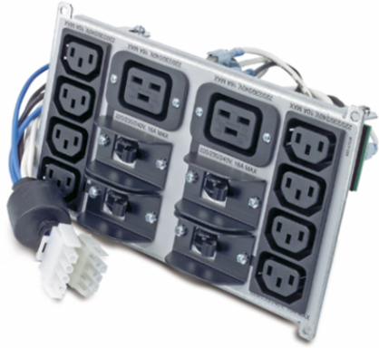 Symmetra RM Backplate Kit 220-240V with (8) IEC320 C13 & (2) IEC320 C19, 5.98 Inch Width
