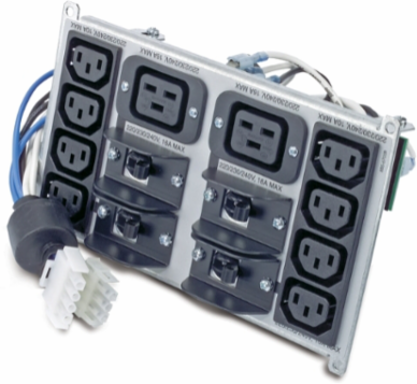 Symmetra RM Backplate Kit 220-240V with (8) IEC320 C13 & (2) IEC320 C19, 5.98 Inch Width