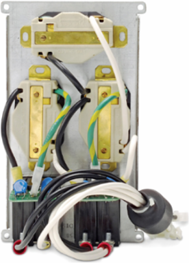 Symmetra RM & LX Backplate Kit 208V/240V with (3) L6-20R, 5 Inch Height, 6 Inch Width