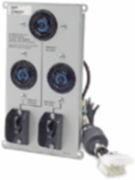 Symmetra RM & LX Backplate Kit 208V/240V with (3) L6-20R, 5 Inch Height, 6 Inch Width