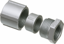 Erickson 1-1/4 Inch Three-Piece Coupling, Zinc Die-Cast, UL/CSA Listed