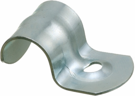 1-Hole AC/MC Strap 3/8 Inch, Cable Range 0.503-0.580, Plated Steel