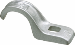 3/4 Inch 1-Hole Malleable Strap for Rigid Conduit, Silver, 0.042 lbs