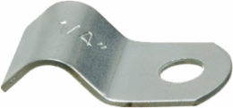 3/8 Inch 1-Hole AC/MC Strap, Cable Range 0.200-0.320, Plated Steel