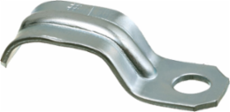 1-Hole Steel Strap for Service Entrance Cable, Accepts 3/0 to 4/0 Wire, 0.960 Inch Width, Plated Steel