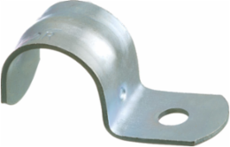 3/4 Inch 1-Hole Rigid Strap, Plated Steel, 0.048 lbs