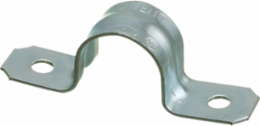 1-1/2 Inch 2-Hole EMT Strap, Plated Steel, 0.073 lbs, Silver