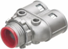 Duplex Zinc Die-Cast 1/2 Inch Knockout MC Cable Connector, 3/8 Inch Size, cULus & CSA Listed