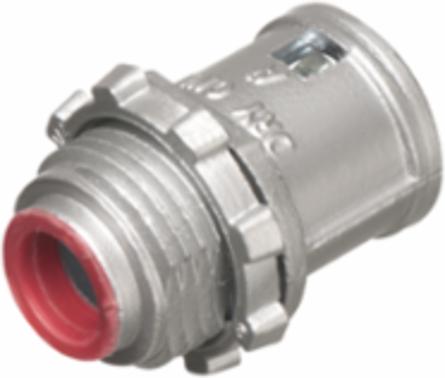 Zinc Die-Cast 1/2 Inch Knockout MC Cable Connector, 3/8 Inch Trade Size, cULus, CSA