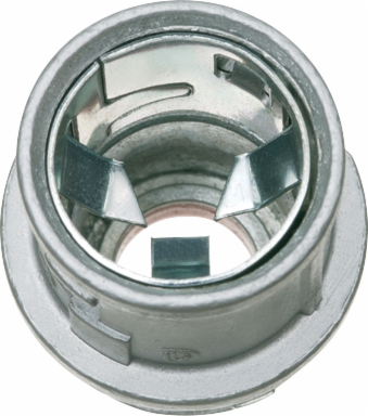 SNAP2IT 1/2 Inch Zinc Die-Cast Knockout MC Cable Connector with Insulated Throat
