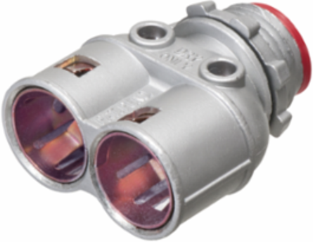 Duplex Zinc Die-Cast 1/2 Inch Knockout MC Cable Connector, 0.166 lbs