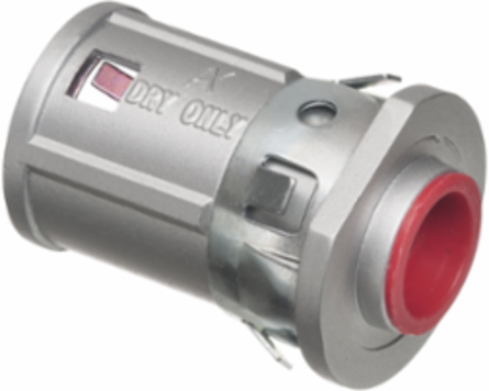 Zinc Die-Cast 1/2 Inch Knockout MC Cable Connector, Silver, cULus, CSA