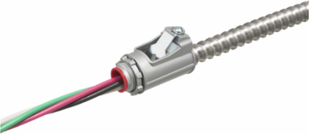 Zinc Die-Cast 1/2 Inch Knockout MC Cable Connector with Locknut