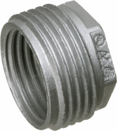 2 Inch x 1-1/4 Inch Hex Head Reducing Bushing, Zinc Die-Cast, UL Listed
