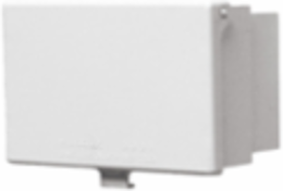1-Gang Low Profile Weatherproof IN and OUT Cover, Horizontal, UV-Rated Plastic, 5.836 Inch Width