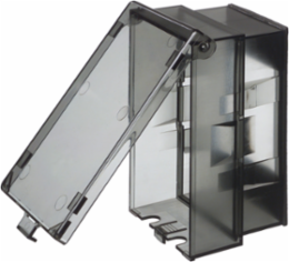 Weatherproof 1-Gang Low Profile Cover, Clear, UV-Rated Plastic, 6.274 Inch Height, Vertical