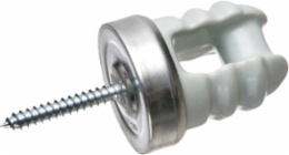 Porcelain Galvanized Steel Wire Holder 2-1/4 Inch Lag Screw, 4.750 Inch Height