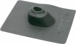 2-1/2 Inch Neoprene Roof Flashing, One Piece Design, Black