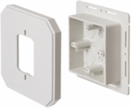 Weatherproof Siding Mounting Box, 6-1/2 Inch x 6-1/2 Inch, UV-Rated Plastic, 24.5 Cubic Inch