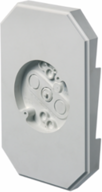 Siding Mounting Kit with Built-in Electrical Box, 6.8 Cubic Inch, UV-Rated Plastic
