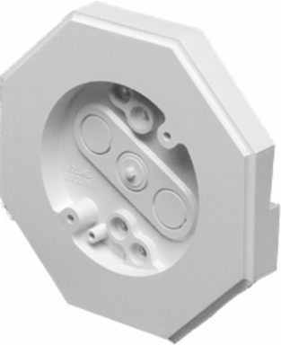 Siding Mounting Kit with Built-in Box, 6.8 Cubic Inch, 6.610 Inch x 6.610 Inch