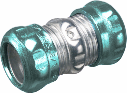 Steel EMT Compression Coupling 4 Inch, Concrete Tight, Rain Tight