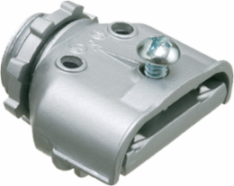 Zinc Die-Cast Single Screw Duplex Connector 1/2 Inch Knockout, 0.120 lbs