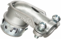 Zinc Die-Cast 90 Degree Cable Connector 1/2 Inch, 0.085 lbs, Silver