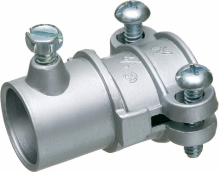 Combination Coupling 1/2 Inch EMT to Flex, Zinc Die-Cast, Cable Range 0.85-0.91